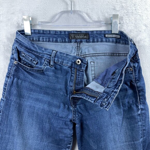 Guess Curvy Sophia Skinny Jeans Medium Wash Mid Rise Blue Womens Size W34 - Picture 4 of 10